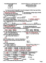 Đề kiểm tra học kì II Tin học lớp 8 - Đề 1 - Năm học 2016-2017 - Trường THCS Xuân Hiệp